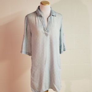 Cloth & Stone 》S Chambray Polka Dot Tunic Top